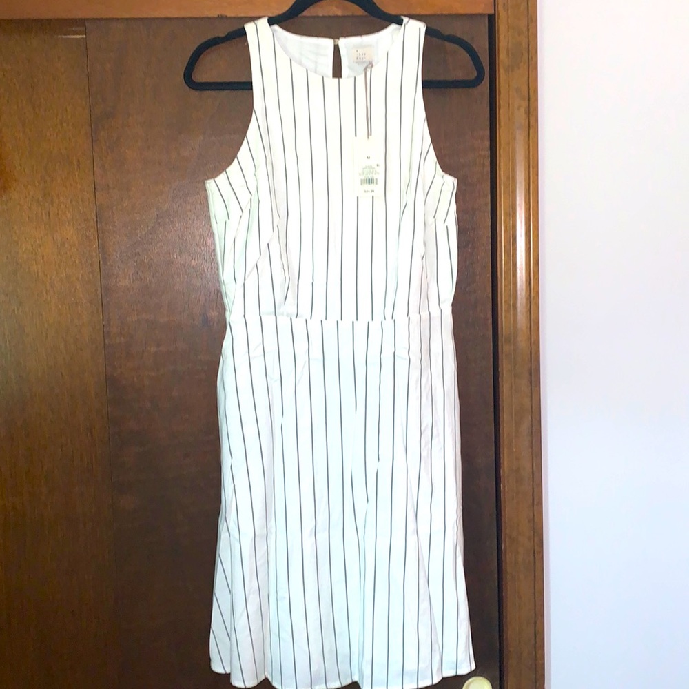 A New Day (Target) white & gray dress